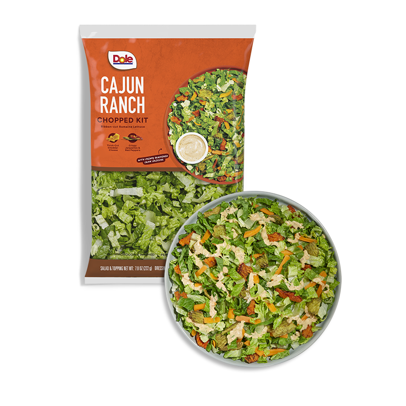 Chopped Cajun Ranch Salad Kit   Dole Composite Wav Pkg 03 2640 Cajun Ranch Chopped 