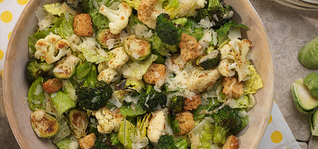 Re-interpreted: Caesar Salad with cabbage