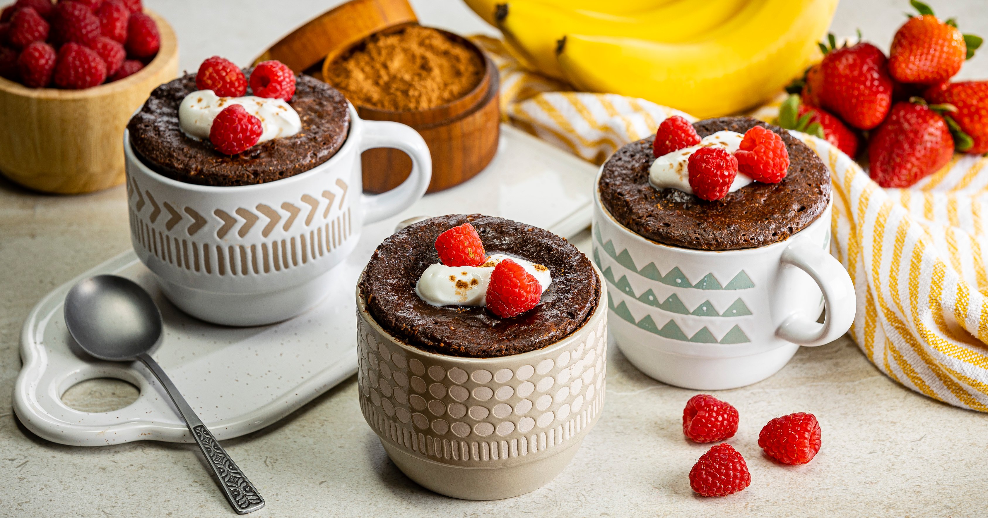Chocolate Banana Protein Mug Cake - Kim's Cravings